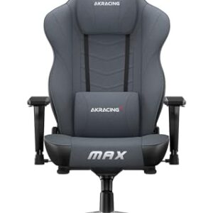 AKRACING Master Max Aerotex : Chaise de Jeu Gris en Similicuir
