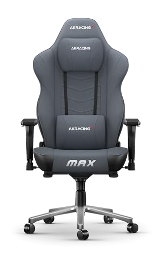 AKRACING Master Max Aerotex : Chaise de Jeu Gris en Similicuir