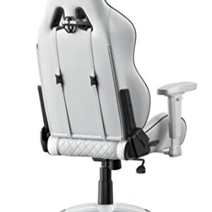 AKRacing California : Siège de Jeu PC Capitonné Noir et Blanc