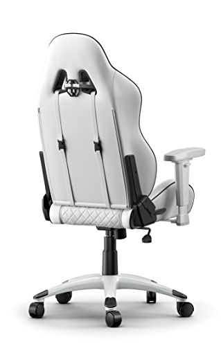 AKRacing California : Siège de Jeu PC Capitonné Noir et Blanc