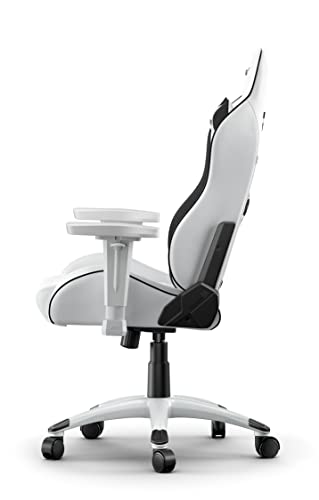 AKRacing California : Siège de Jeu PC Capitonné Noir et Blanc