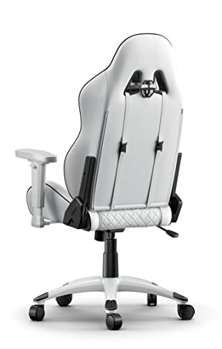 AKRacing California : Siège de Jeu PC Capitonné Noir et Blanc