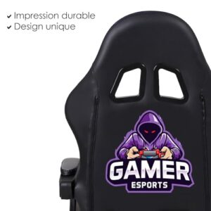 Amstrad AMS-900-LED-GAMER : Fauteuil Gaming Noir et Gris avec Éclairage LED