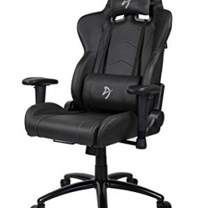 Arozzi Inizio Chaise de Bureau Ergonomique Noir et Gris avec Support Lombaire