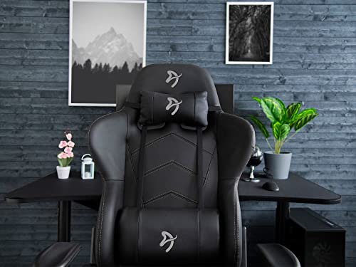 Arozzi Inizio Chaise de Bureau Ergonomique Noir et Gris avec Support Lombaire