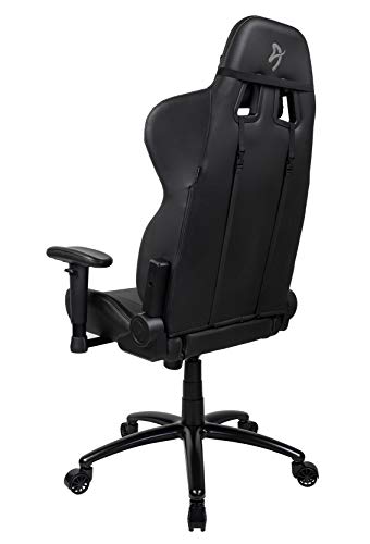 Arozzi Inizio Chaise de Bureau Ergonomique Noir et Gris avec Support Lombaire