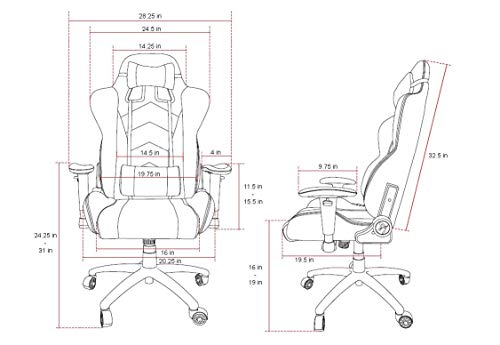 Arozzi Inizio Chaise de Bureau Noir – Confort Ergonomique