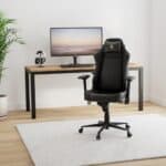 Arozzi Primo Noir PU avec Logo Doré - Chaise de jeu ergonomique