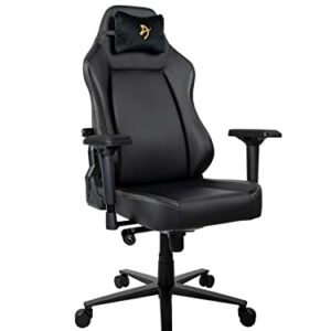 Arozzi Primo Noir PU avec Logo Doré – Chaise de jeu ergonomique