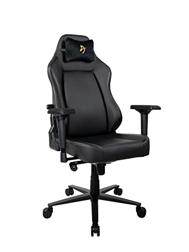 Arozzi Primo Noir PU avec Logo Doré – Chaise de jeu ergonomique