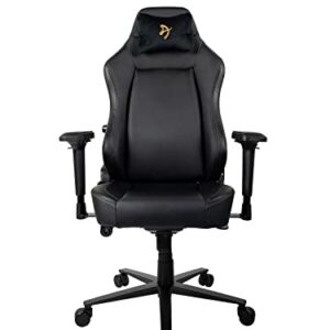 Arozzi Primo Noir PU avec Logo Doré – Chaise de jeu ergonomique