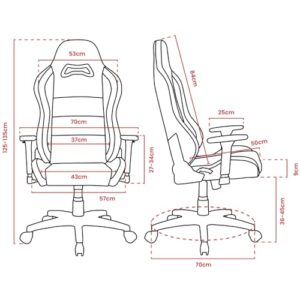 Arozzi Torretta Premium Chaise Ergonomique de Bureau et Gaming – Gris Foncé