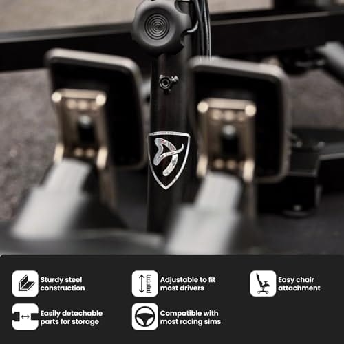 Arozzi Velocità : Simulateur de Course en métal noir 78x39x40 cm