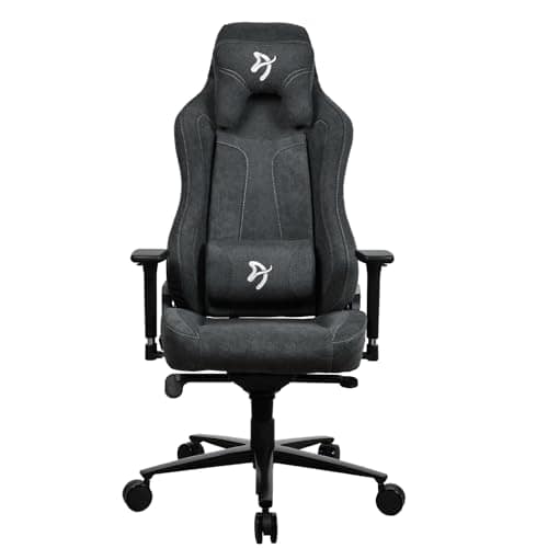 Arozzi Vernazza Gaming Chair – Dark Grey Fabric Seat