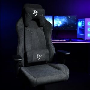 Arozzi Vernazza Gaming Chair – Dark Grey Fabric Seat