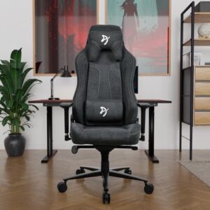 Arozzi Vernazza Gaming Chair – Dark Grey Fabric Seat