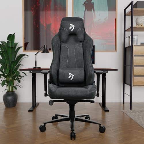 Arozzi Vernazza Gaming Chair – Dark Grey Fabric Seat