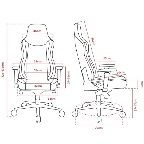 Arozzi Vernazza Gaming Chair – Dark Grey Fabric Seat