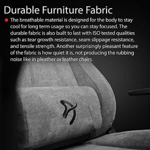 Arozzi Vernazza Soft Fabric™ Chaise de Bureau Gris Foncé