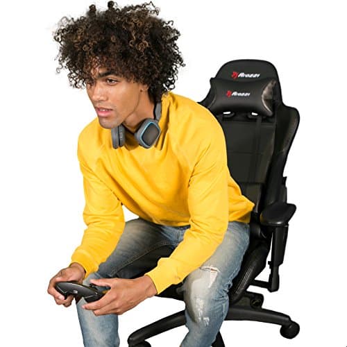 Arozzi Verona V2 Pro Fauteuil en Faux Cuir Carbone Noir 47×52,5×135 cm