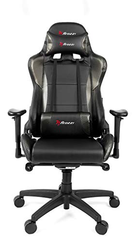 Arozzi Verona V2 Pro Fauteuil en Faux Cuir Carbone Noir 47×52,5×135 cm