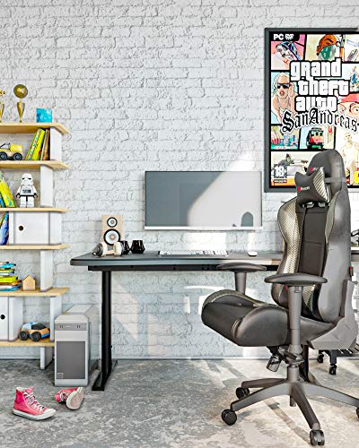 Arozzi Verona V2 Pro Fauteuil en Faux Cuir Carbone Noir 47×52,5×135 cm