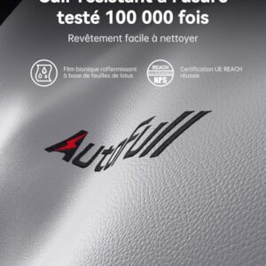 AutoFull C301 : Chaise Gaming Ergonomique avec Repose-Pieds et Réglages Blanc