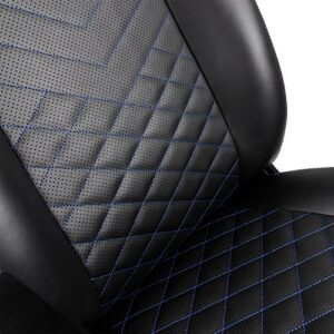 noblechairs ICON Chaise de Gaming en Cuir Synthétique – Noir/Bleu