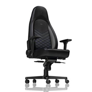 noblechairs ICON Chaise de Gaming en Cuir Synthétique – Noir/Bleu