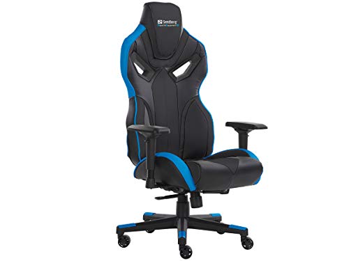 Chaise Gaming Sandberg Voodoo Noir/Bleu – Confort et Style