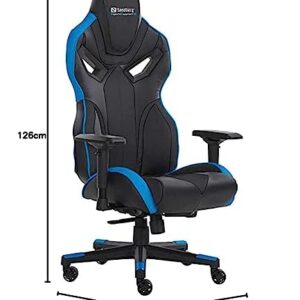 Chaise Gaming Sandberg Voodoo Noir/Bleu – Confort et Style