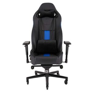 Fauteuil Gaming T2 Road Warrior Ergonomique Noir/Bleu – Montage Facile, Accoudoirs 4D