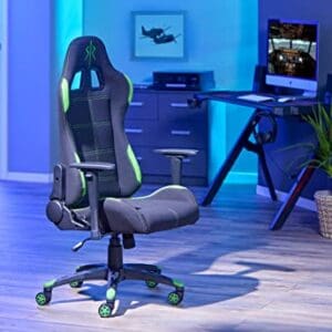 Chaise Ergonomique Inter Link Gaming Noir et Vert pour Bureau
