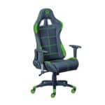 Chaise Ergonomique Inter Link Gaming Noir et Vert pour Bureau