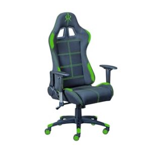 Chaise Ergonomique Inter Link Gaming Noir et Vert pour Bureau