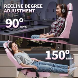 Chaise Ergonomique SITMOD pour Adultes avec Repose-Pieds et Dossier Réglable