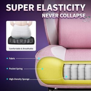 Chaise Ergonomique SITMOD pour Adultes avec Repose-Pieds et Dossier Réglable