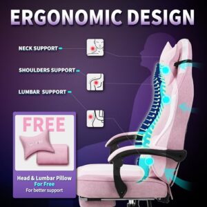 Chaise Ergonomique SITMOD pour Adultes avec Repose-Pieds et Dossier Réglable