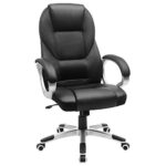 Chaise Ergonomique SONGMICS OBG22B pour Bureau et Gaming, Noir 73x70x122 cm