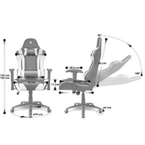 Chaise Gamer EMPIRE GAMING Racing 700 – Fauteuil de Bureau Inclinable