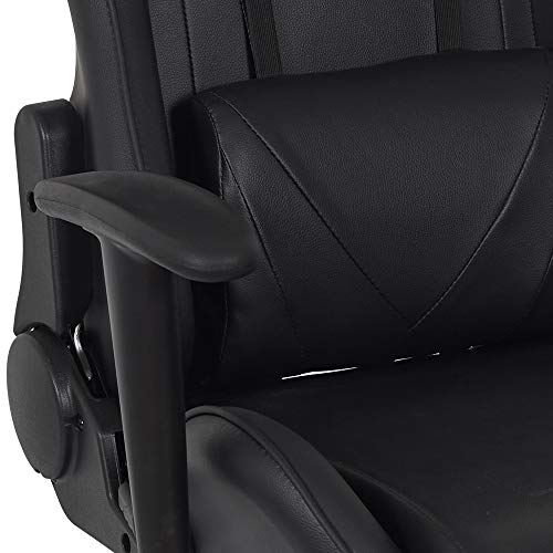 Chaise Gamer HOME DECO FACTORY HD7100 en Métal Noir – 60×125-133×69