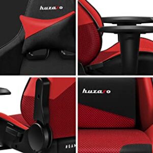 Chaise Gamer Huzaro Force 6.2 – Ergonomique, Réglable, Tissu HD, Rouge