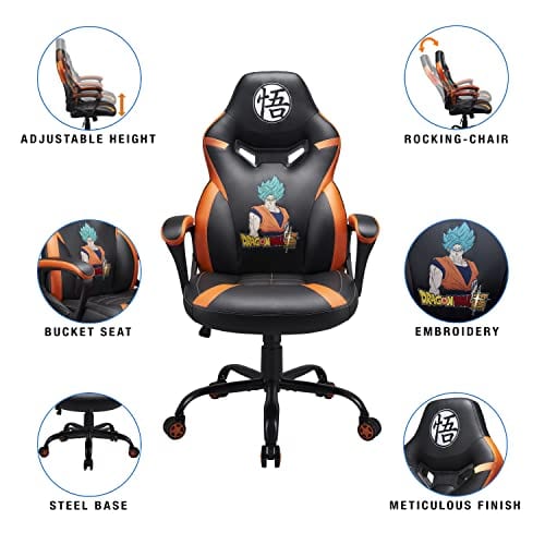 Chaise Gamer Junior Dragon Ball Z – Fauteuil Gaming Officiel Noir