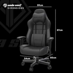 Chaise Gaming Anda Seat Dark Demon Dragon en Cuir Noir avec Accoudoirs 4D