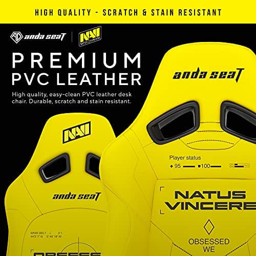 Chaise Gaming Anda Seat Navi Esports – Fauteuil Ergonomique Noir avec Support Lombaire