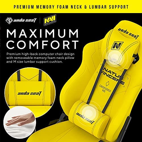 Chaise Gaming Anda Seat Navi Esports – Fauteuil Ergonomique Noir avec Support Lombaire