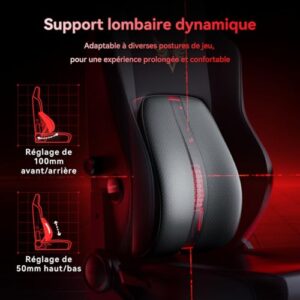 Chaise Gaming AutoFull M6 Ergonomique avec Chauffage, Accoudoirs et Repose-Pieds 6D