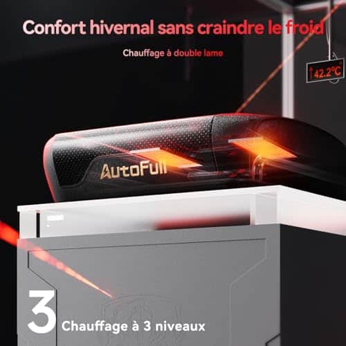 Chaise Gaming AutoFull M6 Ergonomique avec Chauffage, Accoudoirs et Repose-Pieds 6D