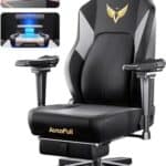 Chaise Gaming AutoFull M6 Ergonomique avec Chauffage, Accoudoirs et Repose-Pieds 6D