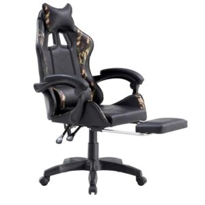 Chaise Gaming Brigros en Simili Cuir Camouflage – Confort Optimal